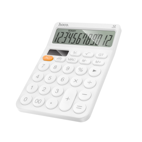 CALCOLATRICE DA TAVOLO UFFICIO HOCO DI83 BIANCA