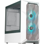 COOLER MASTER TD300 CASE PC MESH WHITE -MINI-TOWER,ELEVATO FLUSSO D'ARIA, 2X120MM VENTOLE ARGB,SUPPORTO MB MICRO-ATX E MINI-ITX, PANNELLO LATERALE IN VETRO TEMPERATO, HUB ARGB/PWM  