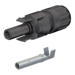 CONNETTORE MC4 FEMMINA KBT4/10II (+) PER CAVO Ø 10MM