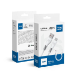 CAVO DATI USB A TYPE-C 1 METRO 2A 12W BIANCO | BLUE STAR DC99C