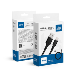 CAVO DATI USB A TYPE-C 1 METRO 3A NERO | BLUE STAR DC-001AC3.0