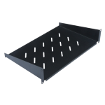 MENSOLA RIPIANO FISSO PER RACK 1U 19" STANDARD NERO, PROFONDITA' 300MM | WP RACK WPN-AFS-21030-B