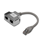 CAVO SDOPPIARE LAN ADATTATORE CAVO PATCH CAT 5E, 2X CAT 5E, PC-PC SCHERMATO, 2X RJ45 FEMMINA A 1X RJ45 MASCHIO, GRIGIO/ARGENTOADATTATORE CAVO PATCH CAT 5E, 2X CAT 5E, PC-PC SCHERMATO, 2X RJ45 FEMMINA A 1X RJ45 MASCHIO, GRIGIO/ARGENTO