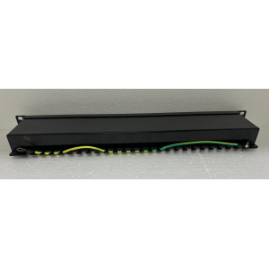 PATCH PANEL CAT 5e STP 24 PORTE RJ45, 1U WP RACK WPC-PAN-5F-24
