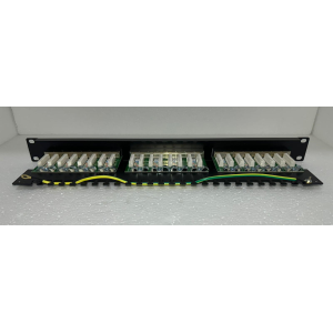 PATCH PANEL CAT 5e STP 24 PORTE RJ45, 1U WP RACK WPC-PAN-5F-24