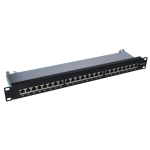 PATCH PANEL CAT 6a STP 24 PORTE RJ45, 1U WP RACK WPC-PAN-6AF-24