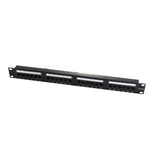 PATCH PANEL CAT 6a UTP 24 PORTE RJ45, 1U WP RACK WPC-PAN-6AU-24