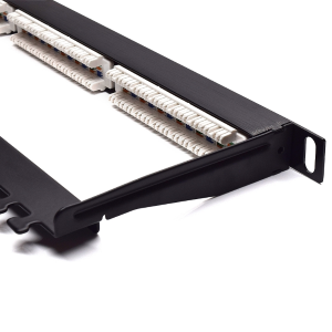 PATCH PANEL 19" CAT.6 UTP 24XRJ45 0,5U COLORE NERO WP RACK WPC-PAN-6U-24HD