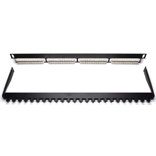 PATCH PANEL 19" CAT.6 UTP 24XRJ45 0,5U COLORE NERO WP RACK WPC-PAN-6U-24HD