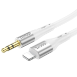 CAVO AUDIO AUX DA JACK 3,5 MM A LIGHTNING HOCO 1 METRO UPA22 BIANCO
