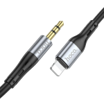 CAVO AUDIO AUX DA JACK 3,5 MM A LIGHTNING HOCO 1 METRO UPA22 NERO