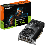 SCHEDA VIDEO GIGABYTE GEFORCE RTX 5060 WINDFORCE MAX OC 8G SCHEDA GRAFICA 8 GB GDDR7, 128 BIT, PCI-E 5.0, 2512 MHZ FREQUENZA DEL CORE, 3 X DISPLAYPORT, 1 X HDMI, NVIDIA DLSS 4, GV-N5060WF2MAX OC-8GD