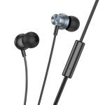 CUFFIE AURICOLARI CON MICROFONO 1,2 METRI JACK 3,5MM GRIGIO METALLO HOCO M110