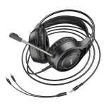 CUFFIE CON MICROFONO CON CAVO AUDIO JACK 3,5MM HOCO W106 NERO