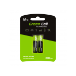 BATTERIE RICARICABILI GREEN CELL 2X AA HR6 2000MAH