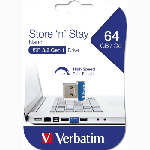 MEMORIA PENDRIVE USB VERBATIM 64GB 98711 NANO USB 3.0