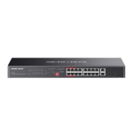 HUB SWITCH DI RETE 20 PORTE GIGABIT POE + 2 PORTE GIGABIT NON-POE +  2 COMBO GIGABIT SFP SLOTS | MERCUSYS MS120CP 192W