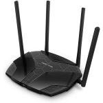 MERCUSYS MR80X AX3000 ROUTER WIFI 6 DUAL-BAND, 4 PORTE GIGABIT, LARGHEZZA DI BANDA 160MHZ, ACCESS POINT WIFI, 4 ANTENNE AD ALTO GUADAGNO, QOS, WPA3, OFDMA…  