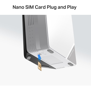 MERCUSYS MB520-5G MODEM ROUTER 5G CON SIM, WIFI 6 DUAL-BAND AX3000MBPS, 2402 MBPS IN 5 GHZ+574 MBPS IN 2.4 GHZ, PORTA LAN/WAN 2.5GBPS, VPN, CONNETTI FINO A 256 DISPOSITIVI, PLUG&PLAY, APP CONTROLLO
