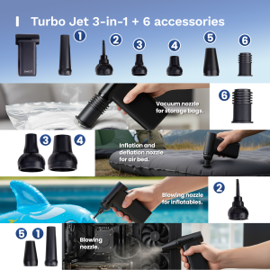 EWENT EW5681 SPOLVERINO SOFFIATORE ASPIRAPOLVERE GONFIATORE 8 VELOCITÀ 130.000 GIRI/MIN BATTERIE LITIO 2500MHA