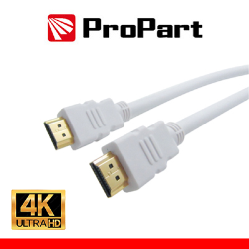 CAVO HDMI TO HDMI 1,5MT 2.0 4K 3D CON ETHERNET COLORE BIANCO PROPART TR-H15SS-W