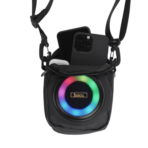CASSA ALTOPARLANTE SPEAKER BLUETOOTH 8W 3H FORMA BORSA A TRACOLLA 1,5L HOCO HC41 NERO