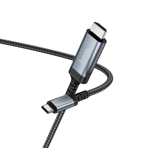 CAVO DI MIRRORING DELLO SCHERMO DA USB C A HDMI HOCO 4K 30HZ 1,8 M UA43 GRIGIO METALLO  