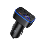 ALIMENTATORE CARICABATTERIE PER AUTO HOCO CON LCD 2XUSB A + 1XUSB C PD QC3.0 42W Z63A NERO  