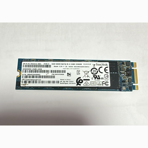 HARD DISK SSD WD/MICRON/HYNIX/SAMSUNG/APACER/KIOXIA 256GB M.2 2280 SATA3 - RICONDIZIONATI - BULK