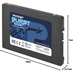 HARD DISK SSD SOLID STATE DISK 2.5 PATRIOT MEMORY BURST ELITE 120GB SATA3 PBE120GS25SSDR