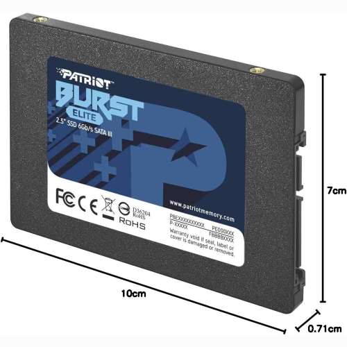 HARD DISK SSD SOLID STATE DISK 2.5 PATRIOT MEMORY BURST ELITE 120GB SATA3 PBE120GS25SSDR