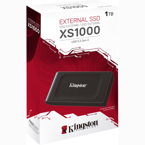 SSD ESTERNO KINGSTON XS1000 1000GB 1TB DRIVE A STATO SOLIDO SDD ESTERNO USB 3.2 GEN 2 SSD PORTATILE SXS1000/1000G
