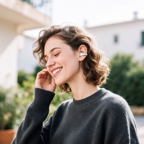 AURICOLARI CUFFIE CON MICROFONO BLUETOOTH TWS EA8 BIANCHE HOCO 