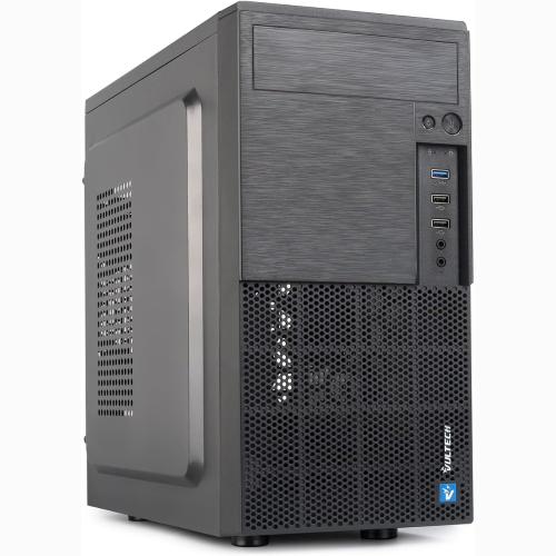 CASE VULTECH MICRO-ATX VCO-M1699P REV 2.2 CON ALIMENTATORE DA 500W, COMPUTER CASE COMPATTO 1X USB 3.0, COLORE NERO