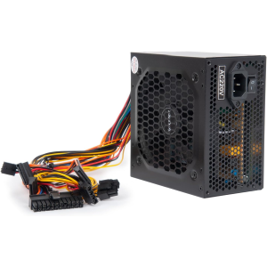 ALIMENTATORE VULTECH VPS-A500ER PC ATX 500W SERIE ESSENCE - VENTOLA 12CM TERMOREGOLATA E SILENZIOSA, CABLAGGIO INCLUSO, CAVI FLAT EXTRA LUNGHI 60CM, IDEALE PER DESKTOP UFFICIO E CASA