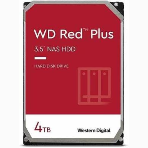 HARD DISK 3,5 4TB 4000GB WESTERN DIGITAL WD40EFZZ RED PLUS SATA 6GB/S, CMR, 128MB CACHE