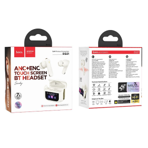 AURICOLARI WIRELESS HOCO CON TOUCH SCREEN TWS ANC ENC EQ21 BIANCO NUVOLOSO
