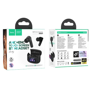 AURICOLARI WIRELESS HOCO CON TOUCH SCREEN TWS ANC ENC EQ21 NERO MEZZANOTTE