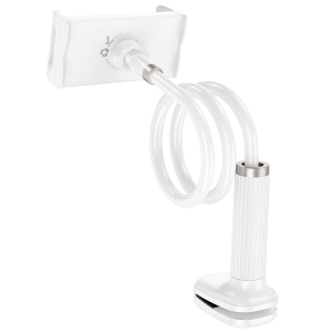 SUPPORTO DA SCRIVANIA REGOLABILE HOCO CON CLIP HD10 BIANCO