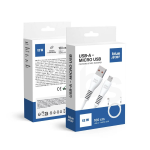 CAVO DATI USB A MICROUSB 1 METRO 2A 12W BIANCO | BLUE STAR DC99M