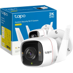 TELECAMERA TP-LINK TAPO C320WS WI-FI ESTERNO 2K 4MP, TELECAMERA DI SORVEGLIANZA, VISIONE NOTTURNA A COLORI, RILEVAZIONE MOVIMENTO CON ALLARME, AUDIO BIDIREZIONALE, COMPATIBILE CON ALEXA, IP66