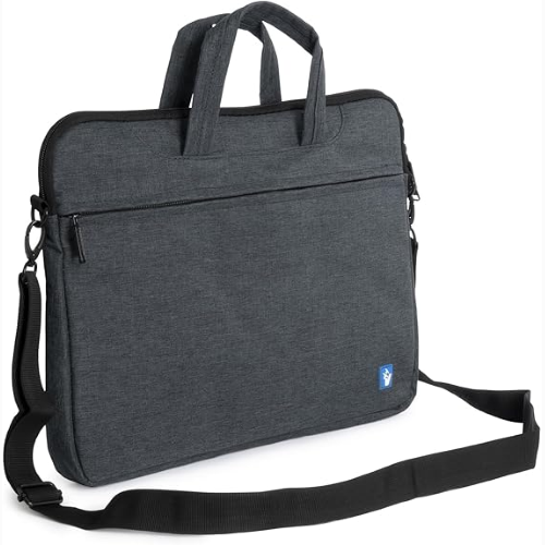 BORSA PER NOTEBOOK 15.6" VULTECH SC-1560 CON VANO PC IMBOTTITO, MANIGLIE E TASCA ESTERNA, TRACOLLA RIMOVIBILE E REGOLABILE - COLORE GRIGIO