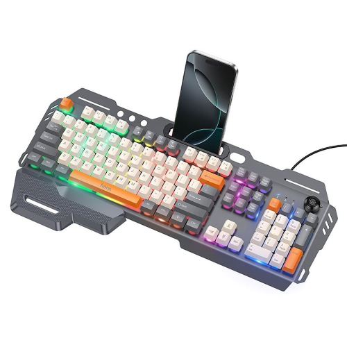 TASTIERA GAMING QWERTY CABLATA HOCO DI98 NERA E TASTI COLORATI RETROILLUMINATI
