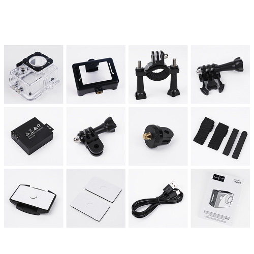 VIDEOCAMERA SPORTIVA HOCO CON DISPLAY DA 2" 1080P/30FPS DV100 NERA