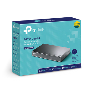 HUB SWITCH DI RETE 8 PORTE CON 4 PORTE POE TP-LINK TL-SG1008P GIGABIT 55W