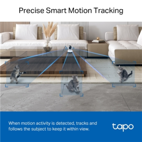 TELECAMERA WIRELESS MOTORIZZATA 360° 2K QHD SUPPORTA MICROSD FINO A 512GB APP TAPO | TP-LINK TC72