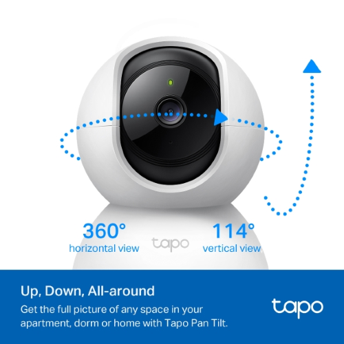 TELECAMERA WIRELESS MOTORIZZATA 360° 2K 3MP SUPPORTA MICROSD FINO A 512GB APP TAPO | TP-LINK TC71