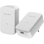 POWERLINE MERCUSYS MS-MP300KIT KIT HOMEPLUG AV2 FINO A 600MBPS, FINO A 300 METRI, PORTA LAN, PLUG AND PLAY, COMPATIBILE CON TUTTI I ROUTER, RISPARMIA ALL'85% SULL'ENERGIA
