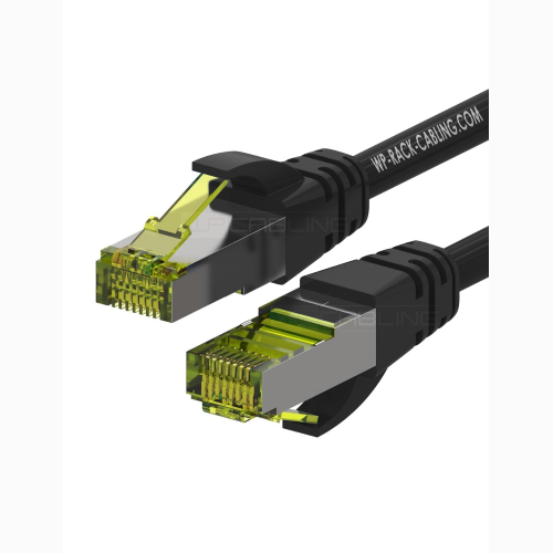 CAVO DI RETE PATCH CAT.6A S-FTP PIMF 20CM LS0H NERO - WP CABLING