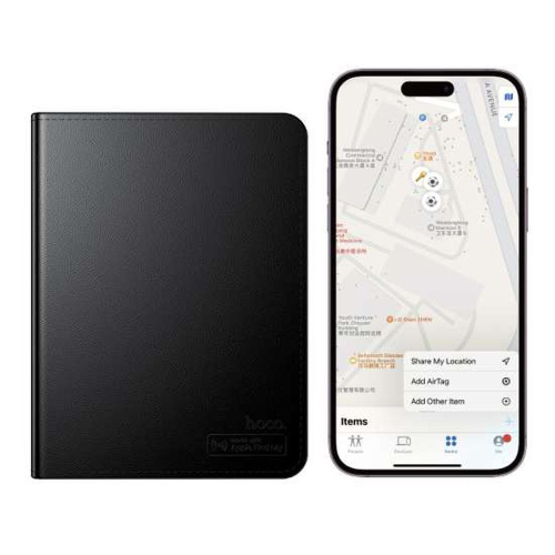 LOCALIZZATORE COMPATIBILE CON APPLE TROVA IL MIO - COPERTINA PER PASSAPORTO HOCO E91G NERA